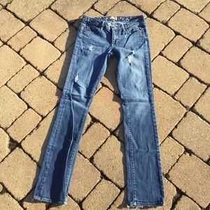 "Paige" straight leg denim